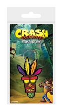 Crash Bandicoot Rubber Keychain - Aku Aku (6cm)