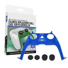 Decorative Clip for Controller + 4pcs Thumb Sticks - Blue (PS5)