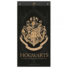Prapor Harry Potter: Bradavice - Hogwarts (95 x 47 cm) černá látka