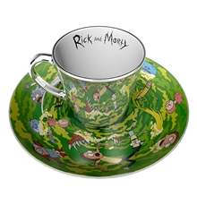 Rick and Morty Gift Set: Portal - Mirror Mug and Plate
