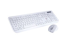 C-TECH WLKMC-01 Keyboard with Mouse - White (PC)