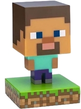 Dekorativní svítící plastová figurka Minecraft: Steve (výška 10 cm)