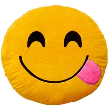 Emoji Pillow - Tongue Out Smile