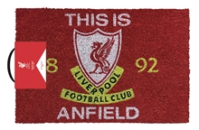 Rohožka Liverpool FC: This Is Anfield (60 x 40 cm) červená