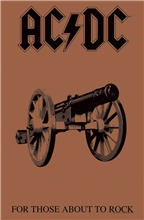 Textilní plakát - vlajka AC/DC: For Those About To Rock (70 x 106 cm)