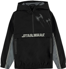 Dětská mikina s kapucí Star Wars Hvězdné války: Logo (výška 146-152 cm) černý polyester