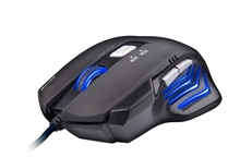 Gaming Mouse C-TECH Akantha (GM-01), Gaming, Blue Backlight, 2400DPI, USB (PC)
