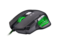 Gaming Mouse C-TECH Akantha (GM-01G), Gaming, Green Backlight, 2400DPI, USB (PC)