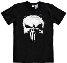 Pánské tričko Punisher: TV Skull Marvel Comics (XL) černá bavlna