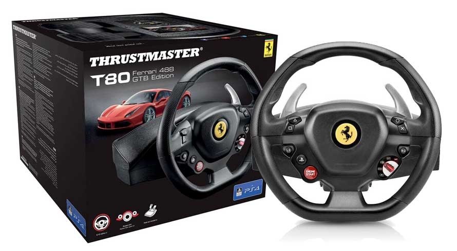 Thrustmaster Sada Volantu A Pedálů T80 Ferrari 488 Gtb Ps4
