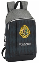 Jednoduchý mini batoh Harry Potter: Bradavice (objem 8,6 litrů 22 x 39 x 10 cm) černý polyester