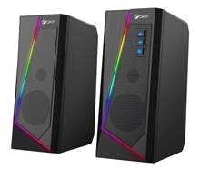 C-TECH Speaker SPK-17, 2.0, RGB - black (PC)