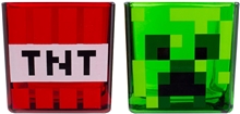 Set 2 sklenic Minecraft: Creeper a TNT (objem 350 ml)