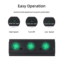 Vertical Cooling Stand with 3 Fans and 3 USB Ports for Xbox One X (X1)