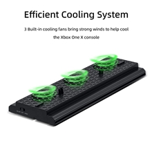 Vertical Cooling Stand with 3 Fans and 3 USB Ports for Xbox One X (X1)