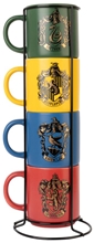 Set 4 kusů keramický hrníčků Harry Potter: Koleje (objem 300 ml)