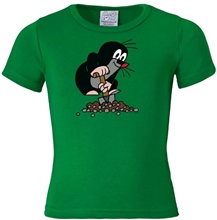 Dětské tričko Krteček: Zahradník (158-164 cm) zelená bavlna