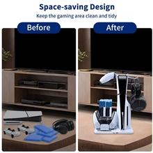 iPlay Multifunctional Cooling Stand for PS5 Slim - White (PS5)
