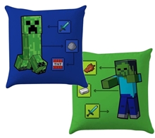 Minecraft Cushion - Creeper and Zombie