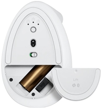 Logitech - Lift Ergo Mouse - Off-white