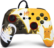 PowerA Enhanced Wired Controller - Pikachu vs. Meowth (SWITCH)