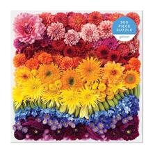 Galison Puzzle Rainbow Flowers 500 pieces