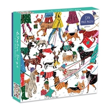 Galison Puzzle Dogs in Winter 500 pieces