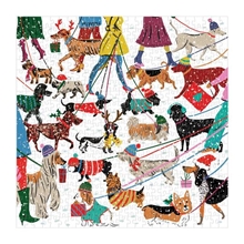 Galison Puzzle Dogs in Winter 500 pieces