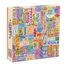 Galison Puzzle Travel Tickets vintage 500 pieces