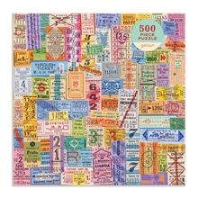 Galison Puzzle Travel Tickets vintage 500 pieces