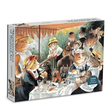 Galison Puzzle Rowers' Breakfast with Cats 1000 pieces