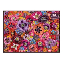 Galison Puzzle Bees Among Poppy Flowers 1000 Pieces