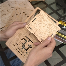 EscapeWelt 3D wooden mechanical brain teaser puzzle Orbital Box