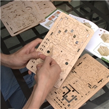 EscapeWelt 3D wooden mechanical brain teaser puzzle Orbital Box