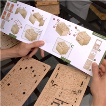 EscapeWelt 3D wooden mechanical brain teaser puzzle Orbital Box