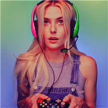 PDP Nintendo Switch Wired Headset LVL40 - Pink/Green