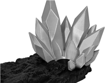 3D Crystal Stand for Videogame Controller - Silver