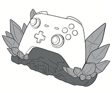 3D Crystal Stand for Videogame Controller - Silver