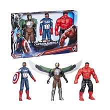 Hasbro Marvel Titan Heroes: Captain America Brave New World - Marvels Falcon/Captain America/Red Hulk