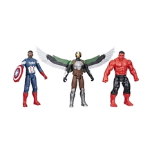 Hasbro Marvel Titan Heroes: Captain America Brave New World - Marvels Falcon/Captain America/Red Hulk