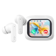SBOX wireless headphones, rechargeable box, touch screen, ANC, Bluetooth 5.4, white (EB-TWS08-W)