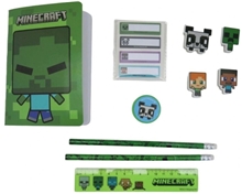 Minecraft School Supplies Set: Icons (24 x 14 x 2 cm)