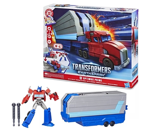 Hasbro Transformers Truck to Playset: Earthspark - Optimus Prime Battle Trailer (G0750)