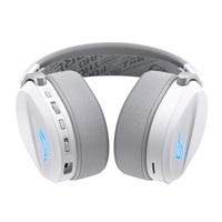 ASUS sluchátka ROG Pelta, Bezdrátové BT a RF 2.4GHz, ARGB, bílá
