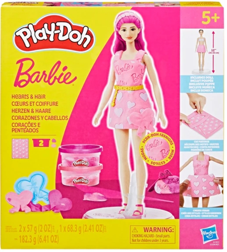 Hasbro Play-Doh: Fashion - Barbie Designer Dolls Hearts And Hair