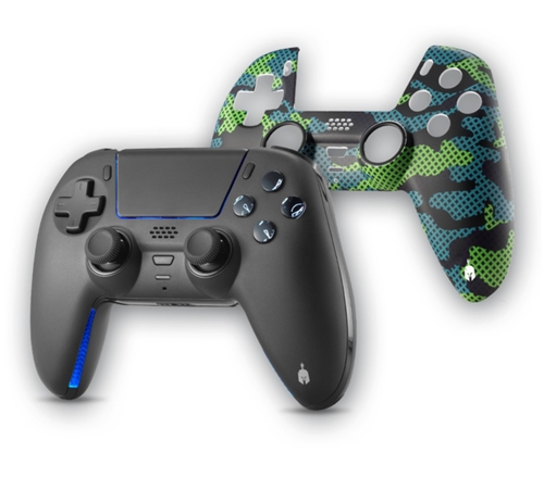 Spartan Gear - Sarissa Wireless Controller (BLACK) (PS4/PS5/PC/SWITCH) + 1 Extra Faceplate